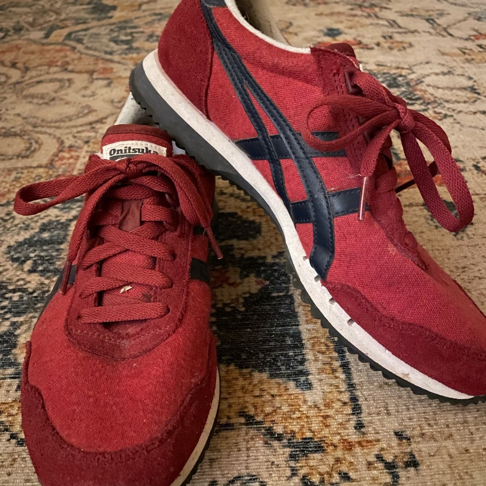 Onitsuka Tiger by Asics Red and Black Sneakers